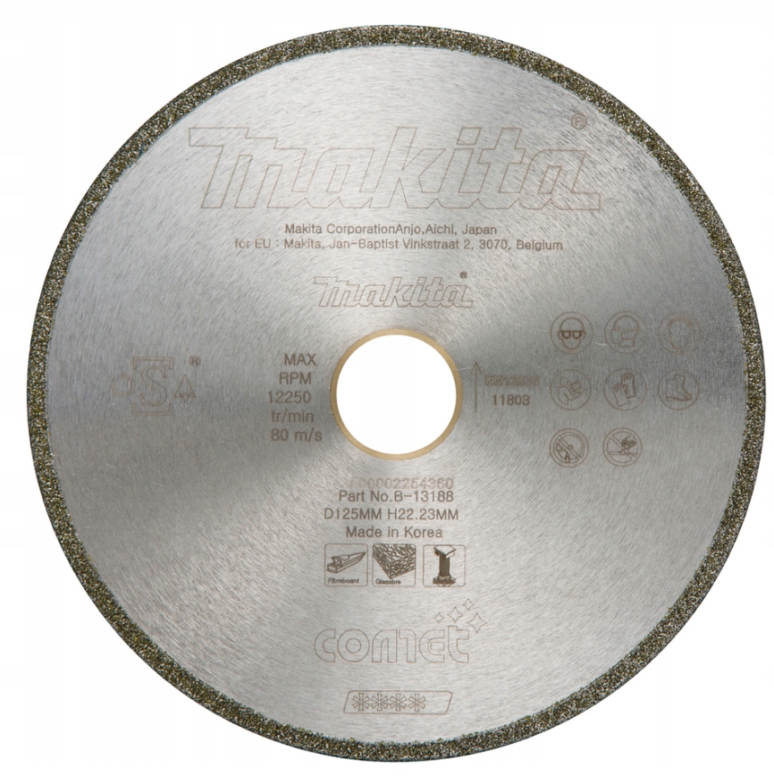 Makita B-13188 Diamantový Kotouč Comet 125x1,5x22.23 mm Segment 5 mm Mramor