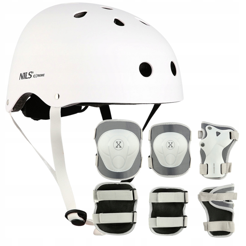 Kask Rowerowy Z Regulacją Ochraniacze Komplet Na Rolki Rower Rozmiar L