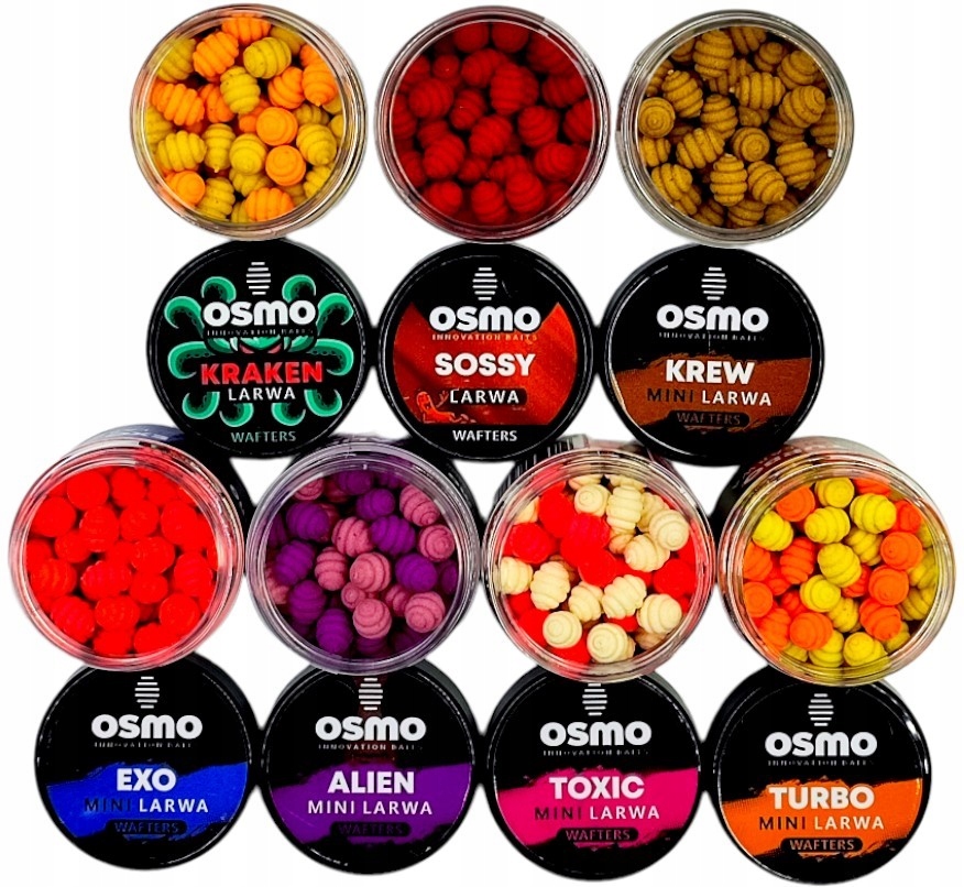 Osmo mini larwa wafters Zestaw 7 przynęt Killer