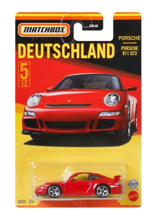 

Matchbox Samochodzik Porsche 911 GT3 GWL61