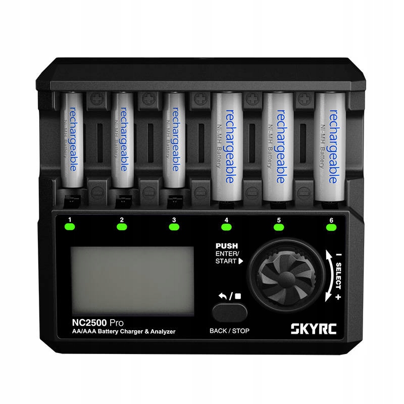 Skyrc NC2500 Pro Nabíjačka Akumulátorov Aa/aaa NiMH NiCd Usb Qc 3.0 LCD