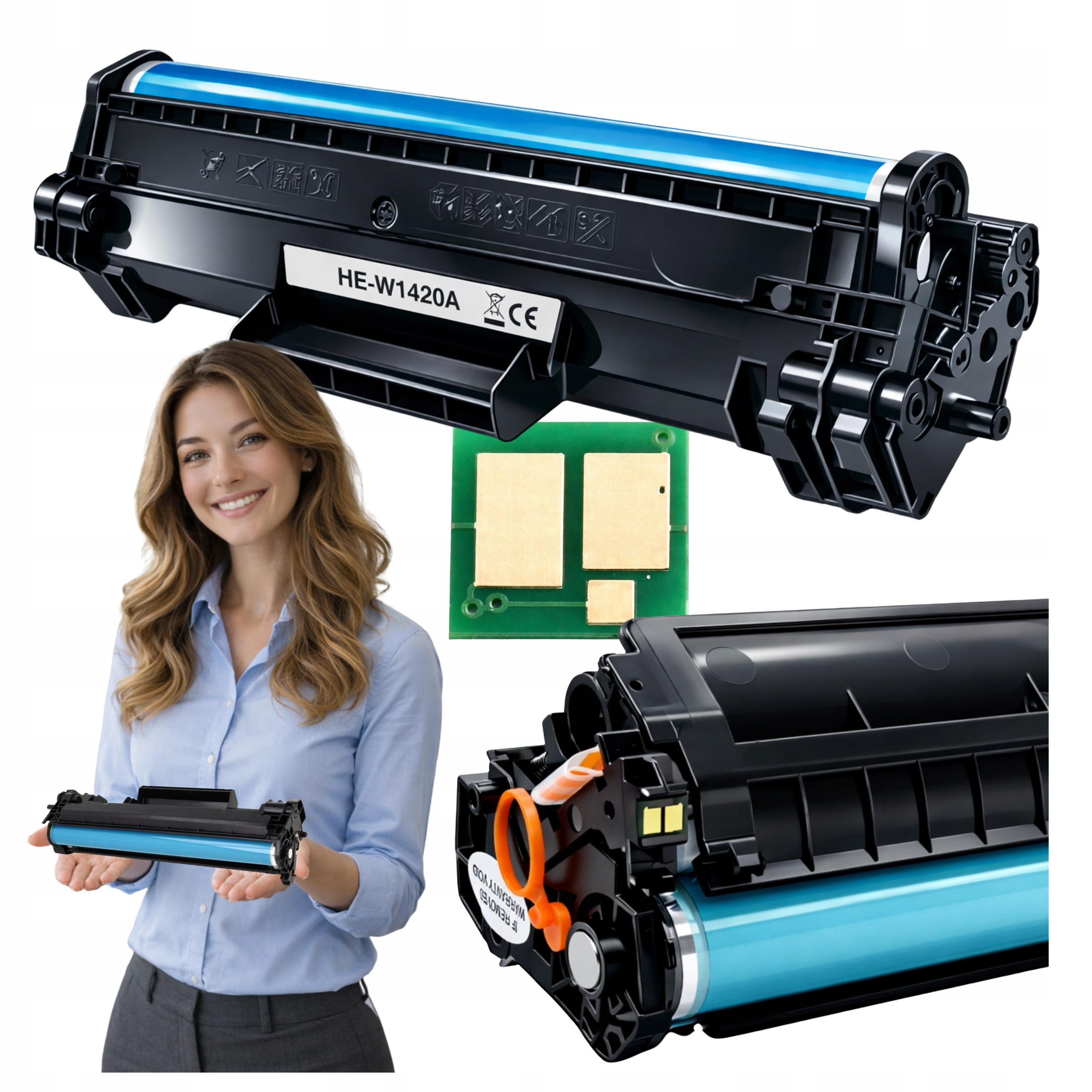 Toner 142A W1420A do Drukarki Hp LaserJet M110w Mfp M140w Chip Chipem Czip
