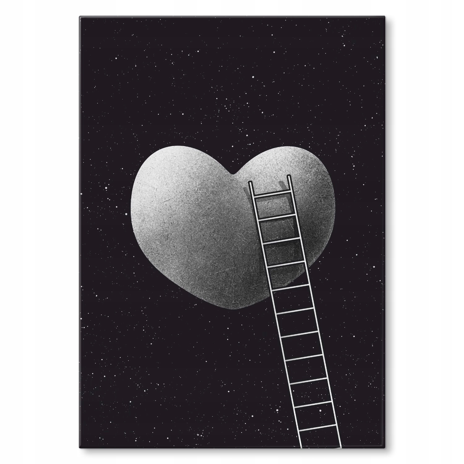 Kovový plakát a ladder to the heart Szyld Plech 30 x 42 cm Dárek