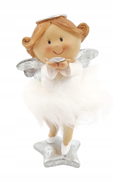 

Figurka ceramiczna aniołek 18 cm walentynki serce