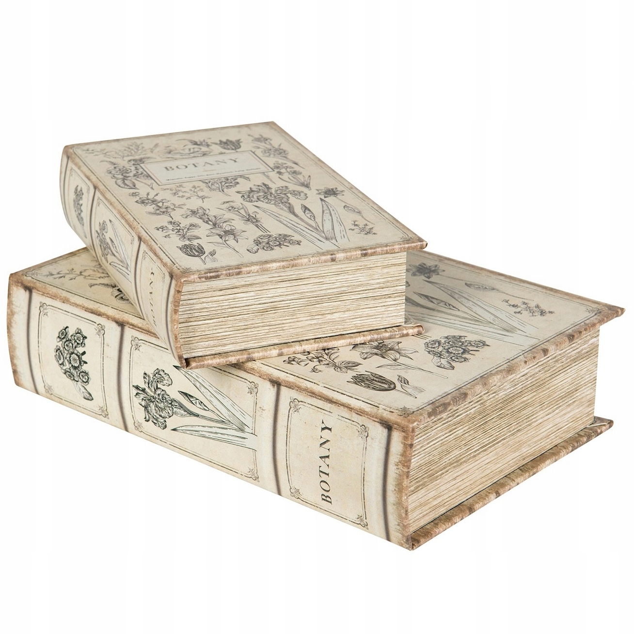 Krabička Kniha Botany 2ks Imitace Knihy Otevírací Krabička Na Fotografie