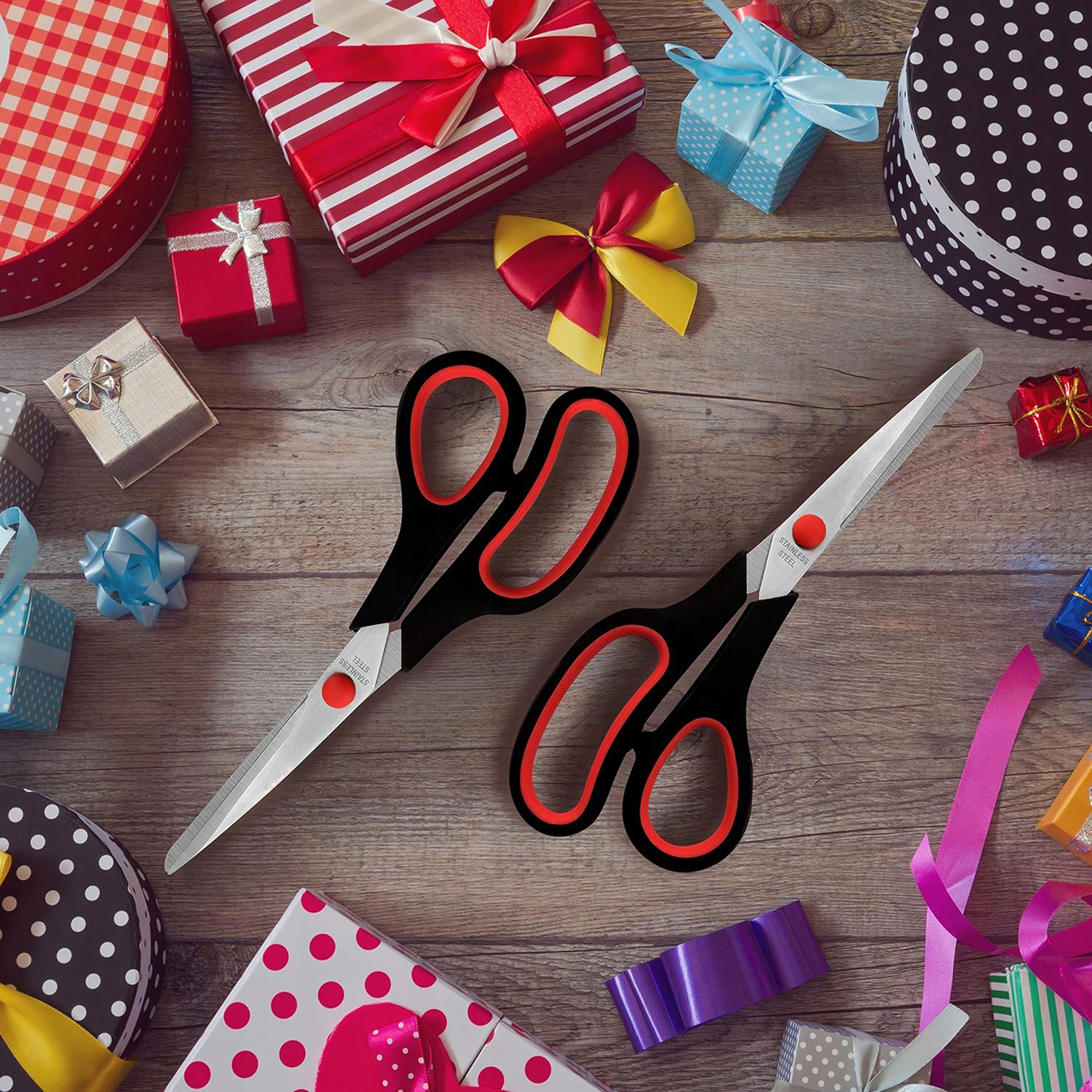 DUŻE NOŻYCZKI NOŻYCE UNIWERSALNE WYTRZYMAŁE MOCNE OSTRE BIUROWE KRAWIECKIE Długość (cm) 23.5