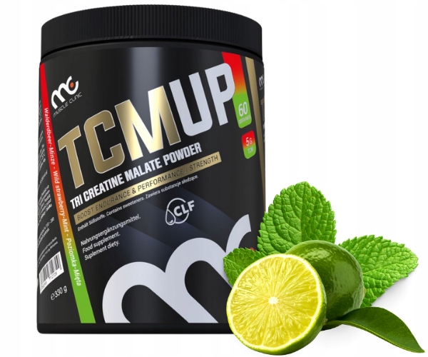 Muscle Clinic Tcm Up 330G Jablečný Kreatin Atp Síla Limetka máta