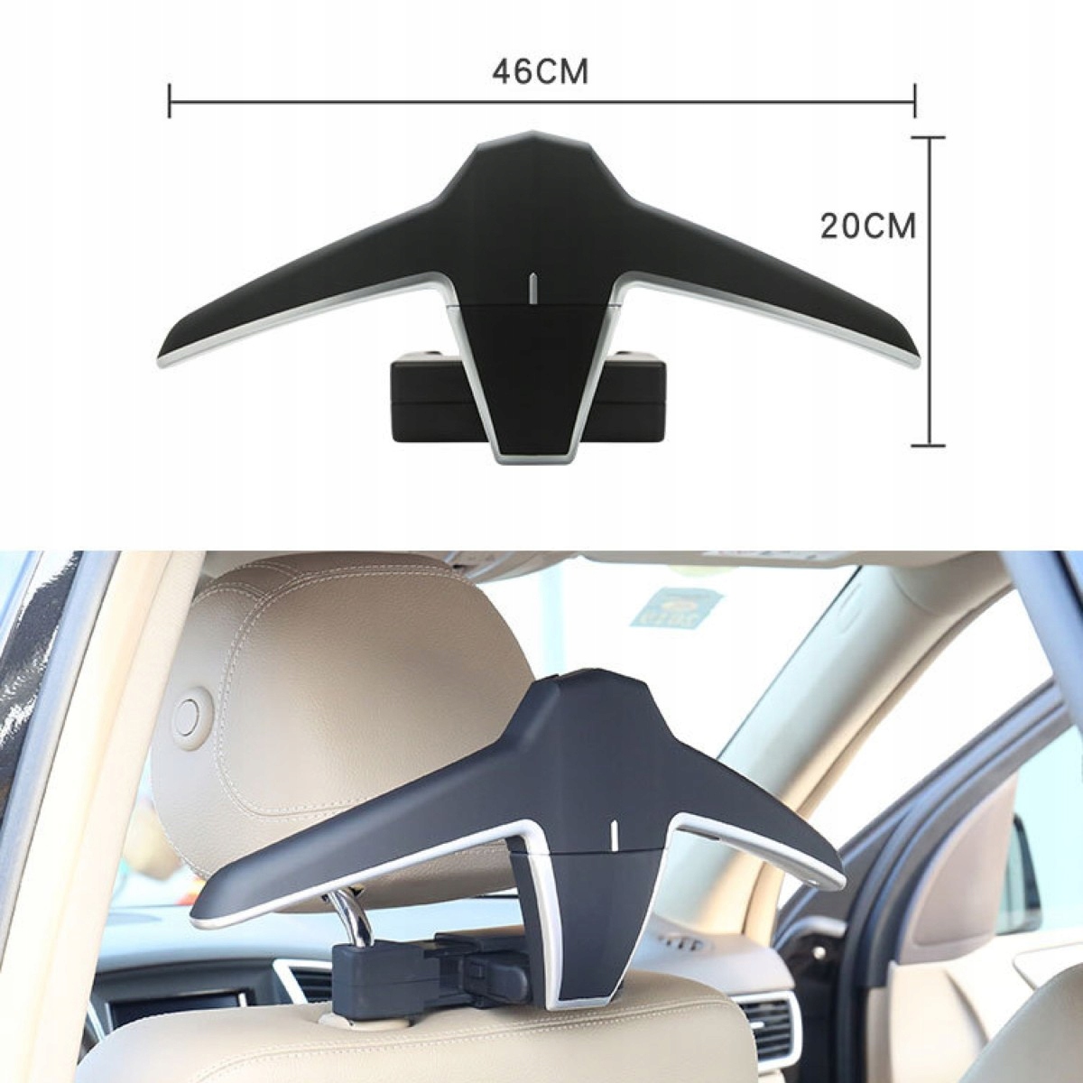 WIESZAK SAMOCHODOWY NA UBRANIA DO SAMOCHODU AUTA NA MARYNARKĘ KURTKĘ Producent SUPERO