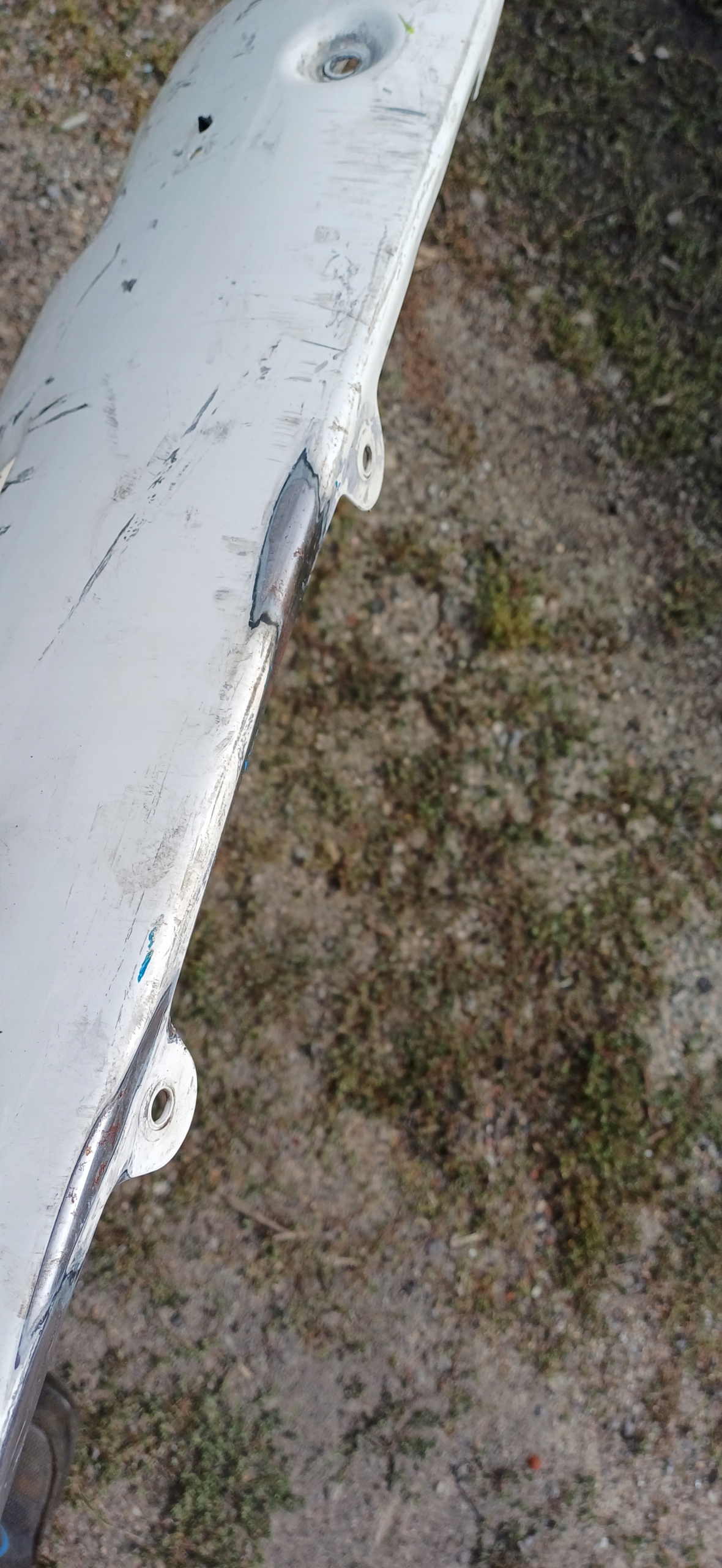 MAN TGX side corner of a bumper side