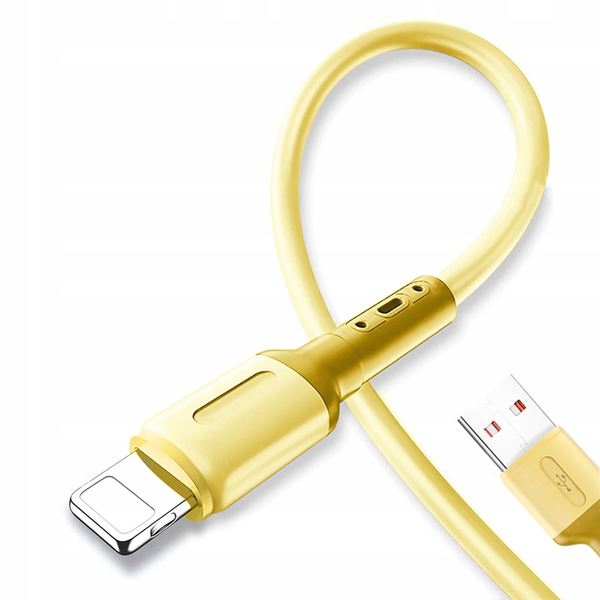 

Kabel iPhone Szybkie Ładowanie Quick 3A Żółty