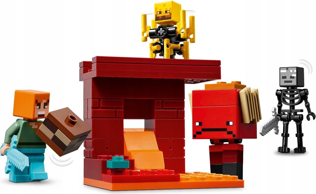 KLOCKI LEGO MINECRAFT 21266 BITWA NA MOŚCIE NETHERU NOWE DLA DZIECKA +TORBA Wiek dziecka 6 lat +