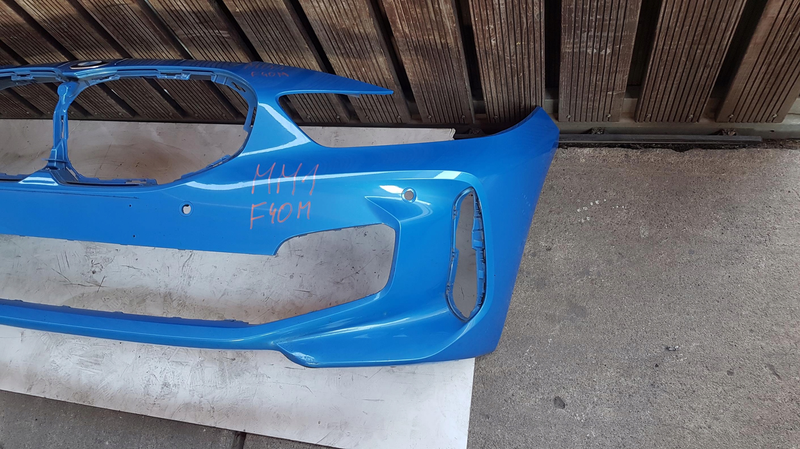 front bumper BMW SERIA 1 F40 m-packet MISANO BLAU