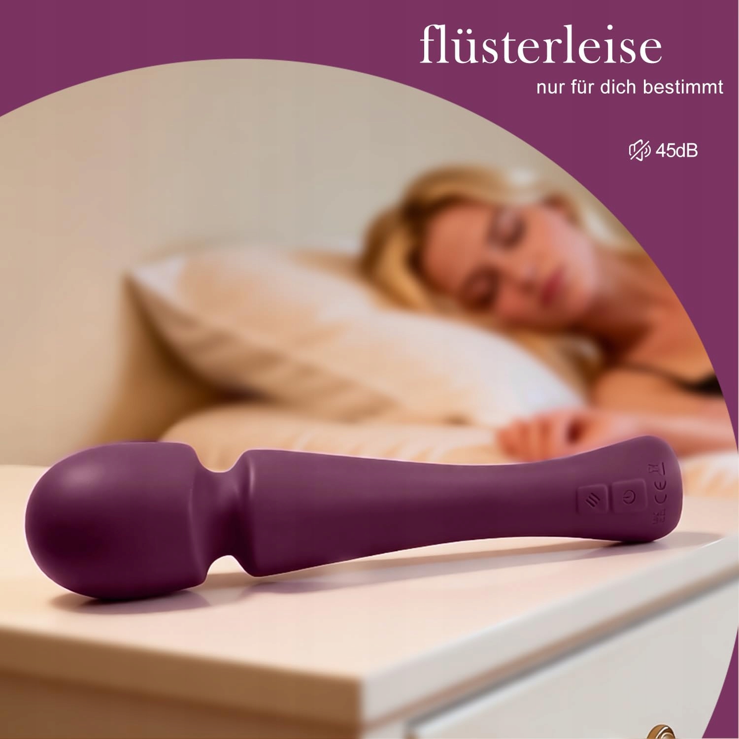 WAND Massager: Cichy Silikonowy Wibrator, 9 Trybów, Stymulacja G-Punktu — miniatura 4