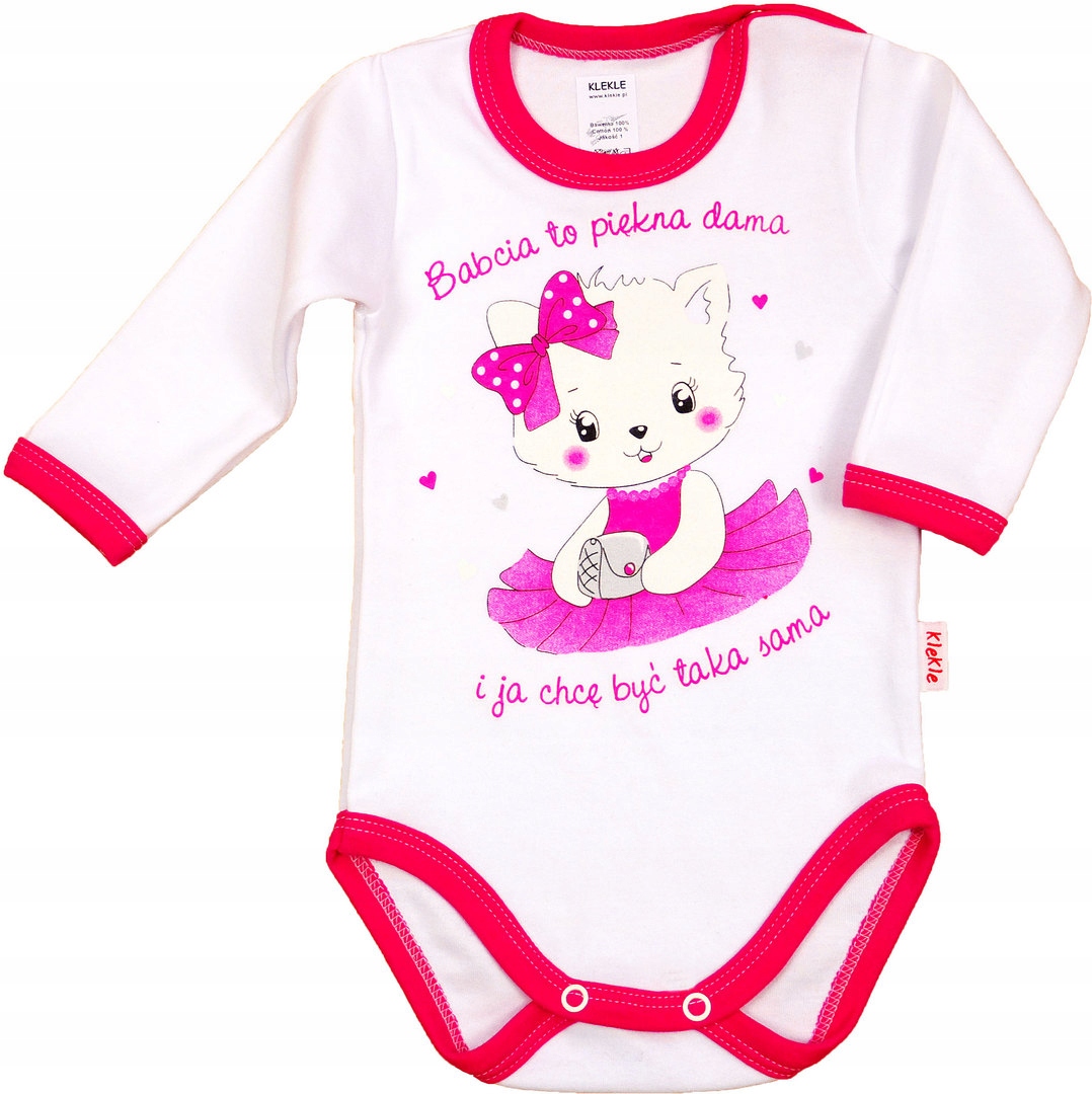 

Body Nadruk napisy Babcia dama r 80 Klekle