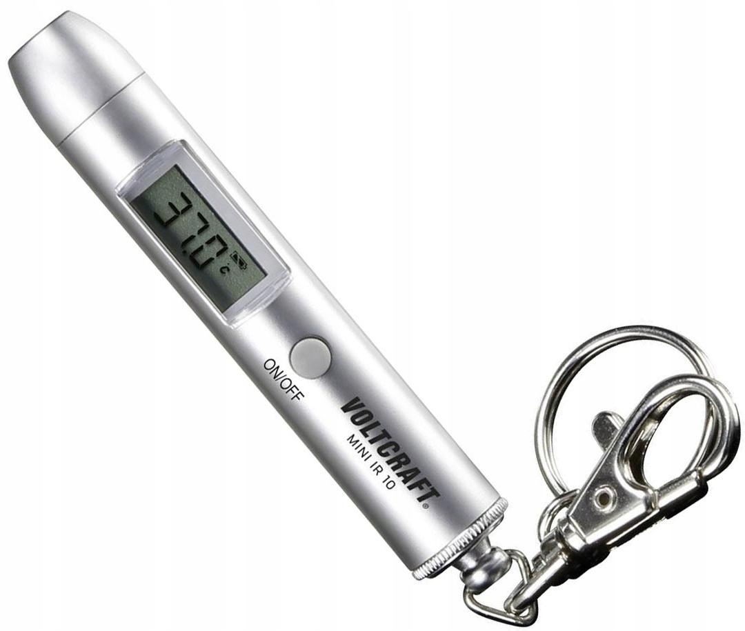 Miernik temperatury pirometr cyfrowy mini brelok -33 do +500 °C Voltcraft EAN (GTIN) 4016138987140