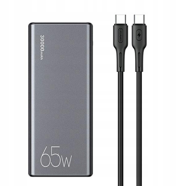 Usams Powerbanka PB59 30000mAh 65W 2xQC3.0+PD Fast Charge černá/černá Cmxlo