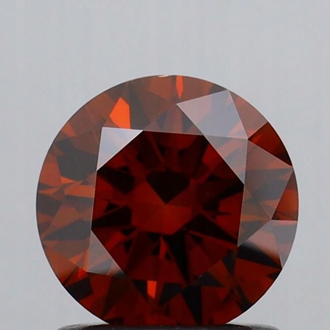 Diament laboratoryjny kolorowy 1.0ct ROUND Fancy Deep Orange VS1 (IGI)