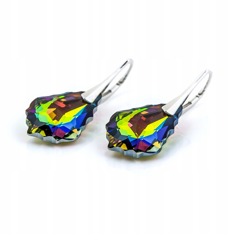 

Srebrne Kolczyki z kr. Swarovski Baroque 22mm VM