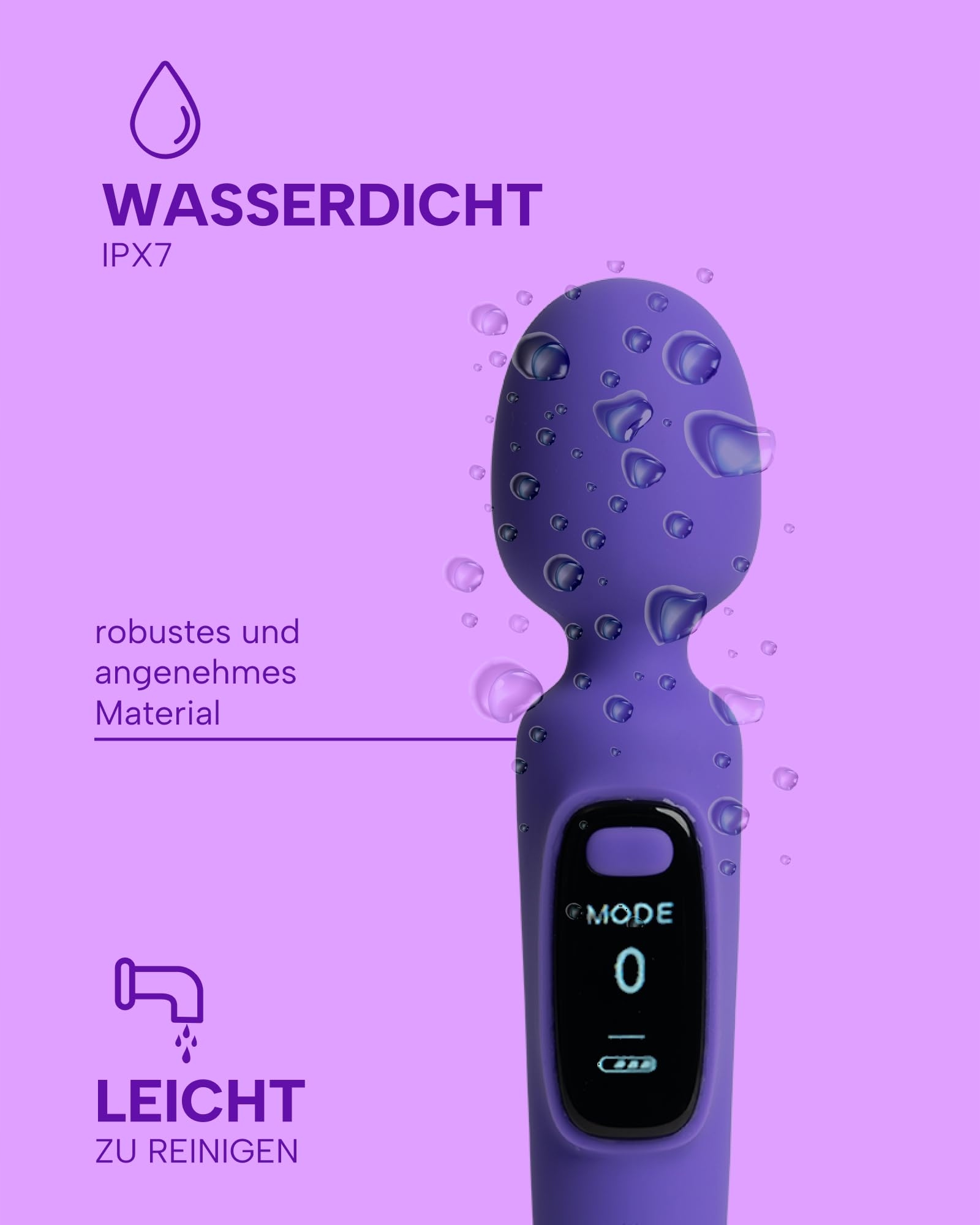 MYSECRETCASE Wibrator Dla Kobiet Masażer Klitorisu Magiczny Mini Fioletowy — miniatura 4