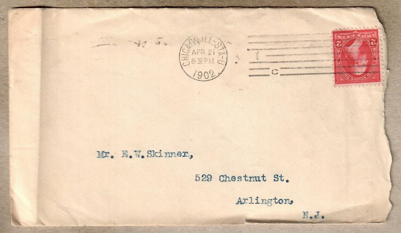 USA, 1902 r. koperta
