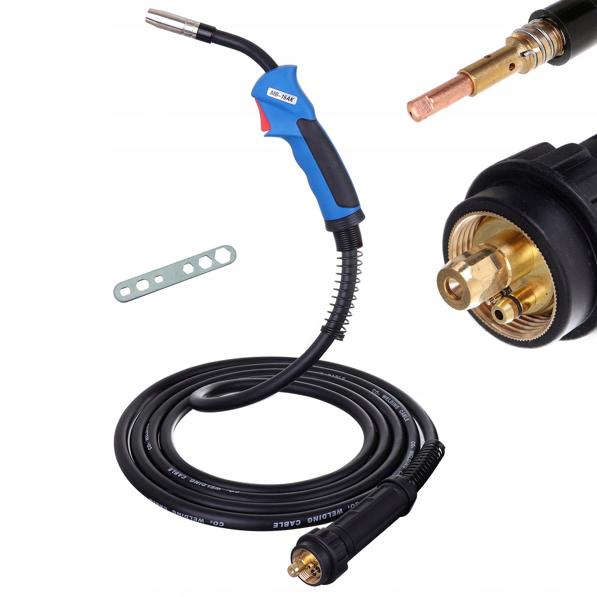 Svařovací držák 5 m MB15 Mig Mag Eurokonektor Kloub Zásuvka Euro