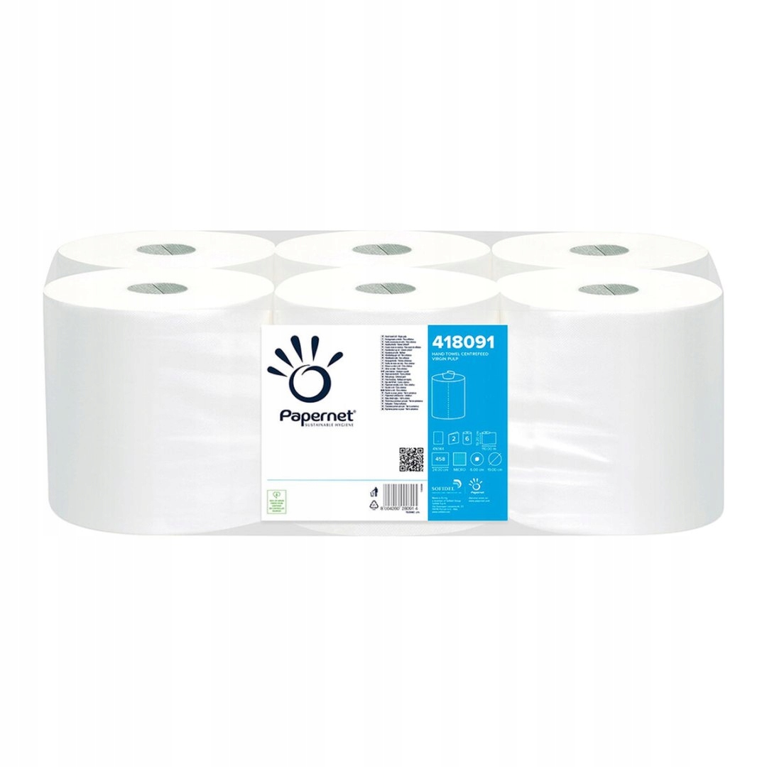 Levně Papírový ručník Papernet Pasta 418091 Bílá (6 Kusů)