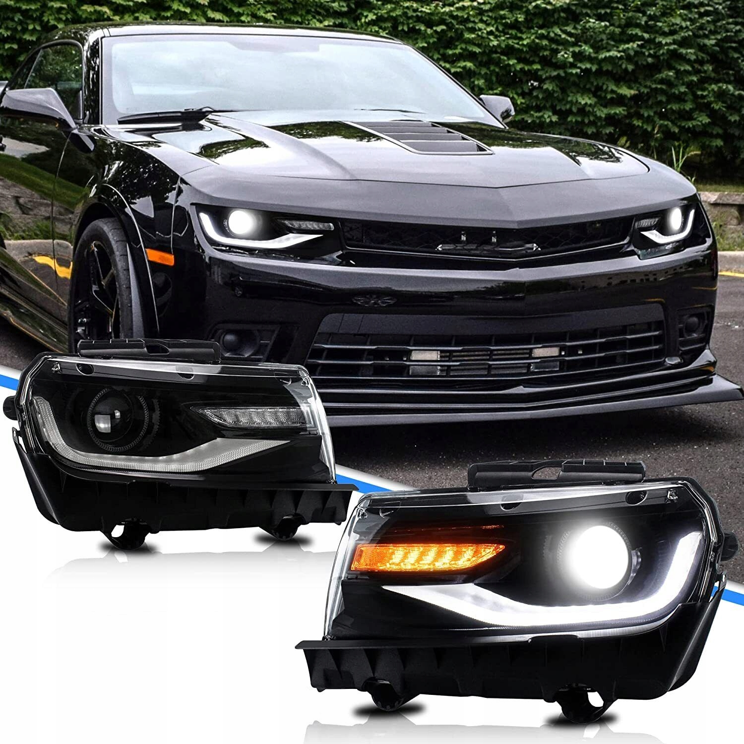 Chevrolet camaro 2014-2015 фара перед левая правая комплект