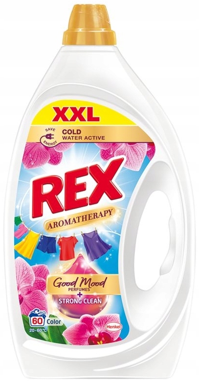Levně Rex Aromatherapy Color přípravek pro praní prádla 60 praní 2,7l