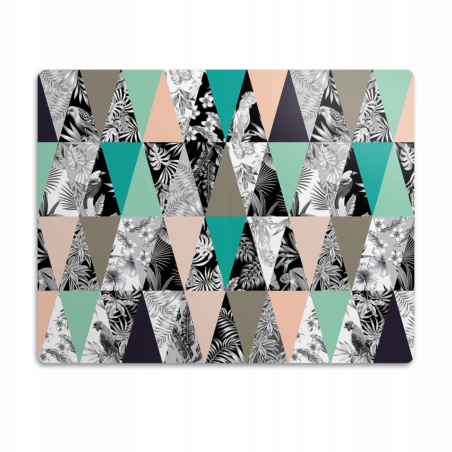 Levně Ochranná podložka pod misku Tropické trojúhelníky 90x60