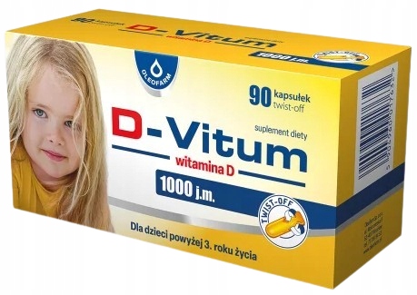 D-Vitum витамин D 1000 j.m. 90 капсул twist-off