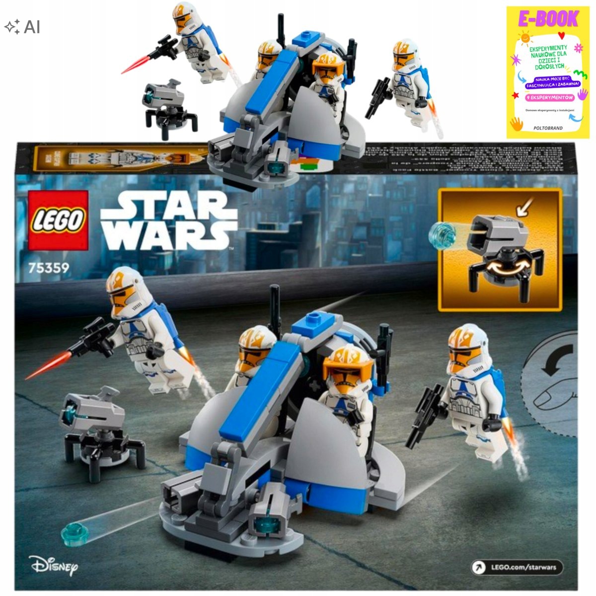 Lego Klocki Legostar Wars Bitewny Klonów Ahsoki Dla Chłopca Ebook