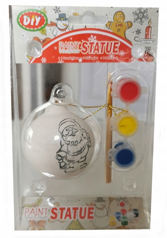 

541 Bombka Ceramiczna Do Malowania Farbki Mikołaj