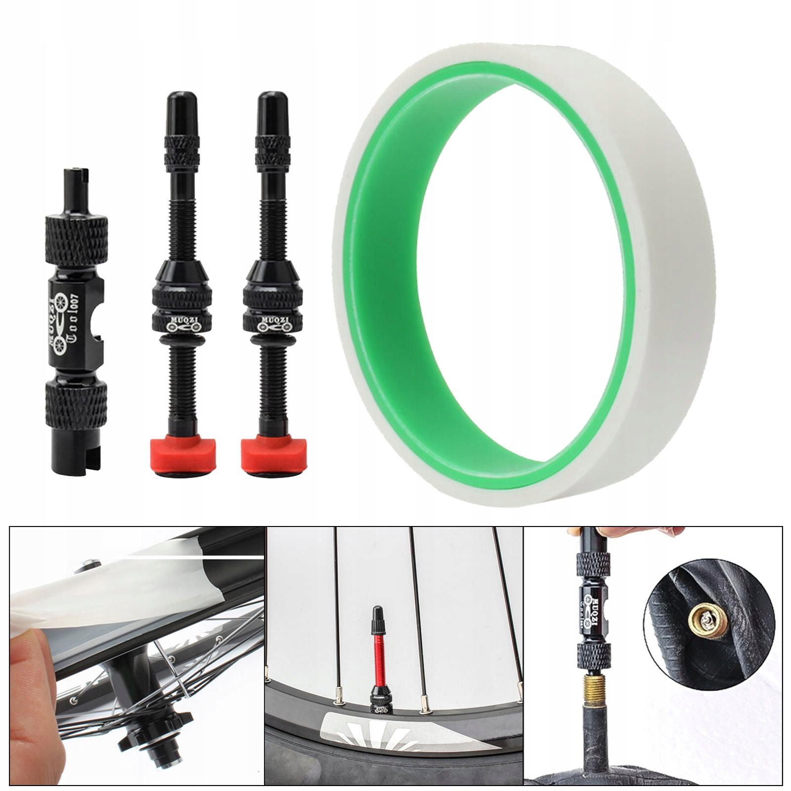 Taśma do obręczy bezdętkowych i zawór bezdętk Długość 10 mm