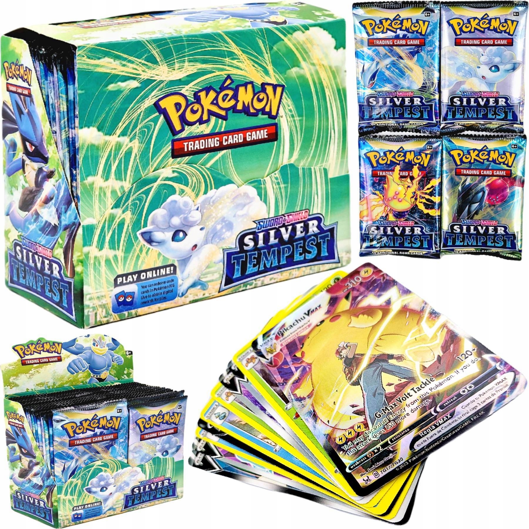 

Pokemon Silver Tempest Karty Do Gry Box 360 Kart