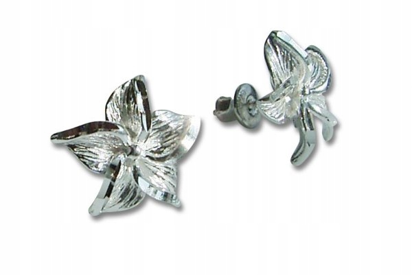 

Kolczyki Srebrne diamentowane fiołek jasny