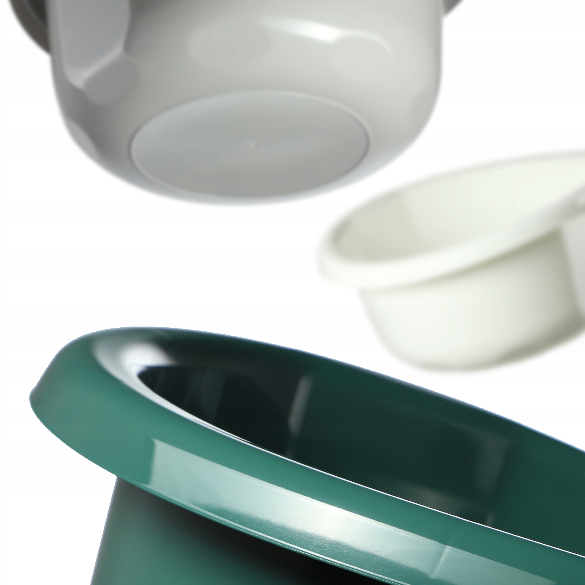 MISKA PLASTIKOWA 25L OKRĄGŁA MIEDNICA SZARA Kształt okrągły