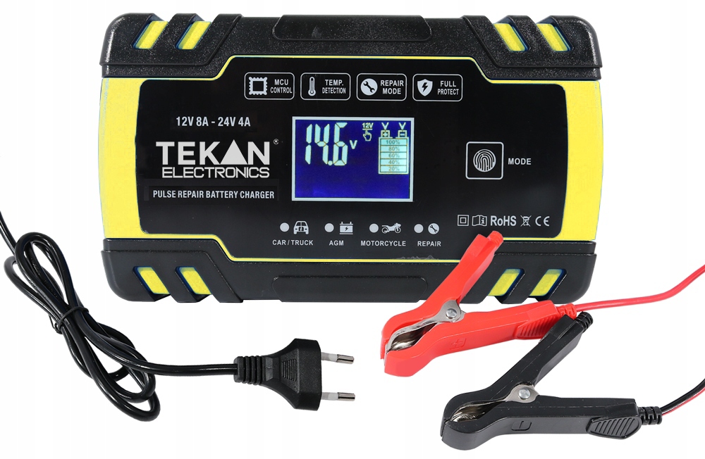 

Mocny Prostownik Automatyczny LCD 12V 8A 24V 4A