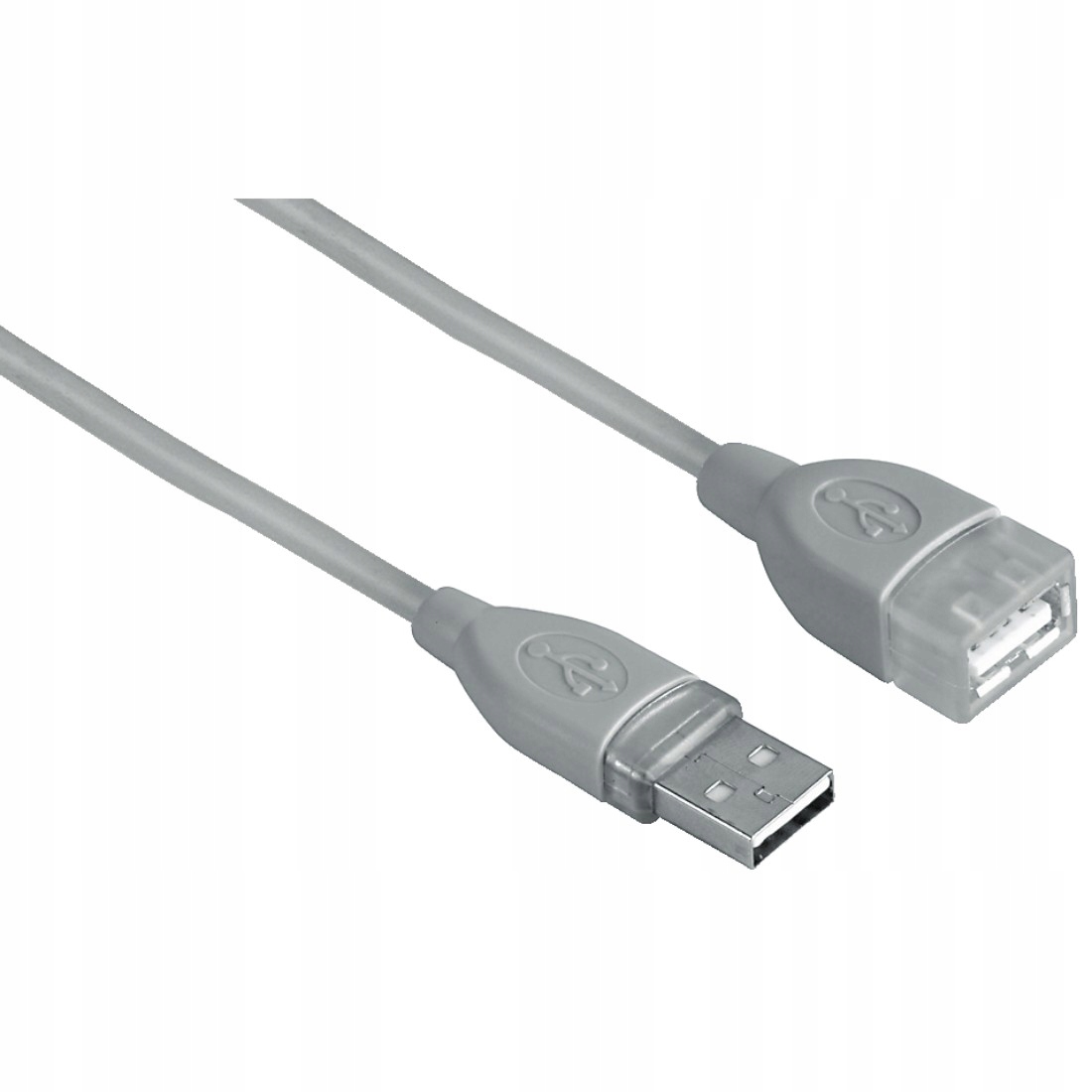 Kabel USB A gniazdo - USB A wtyk Hama 0,5 m szary