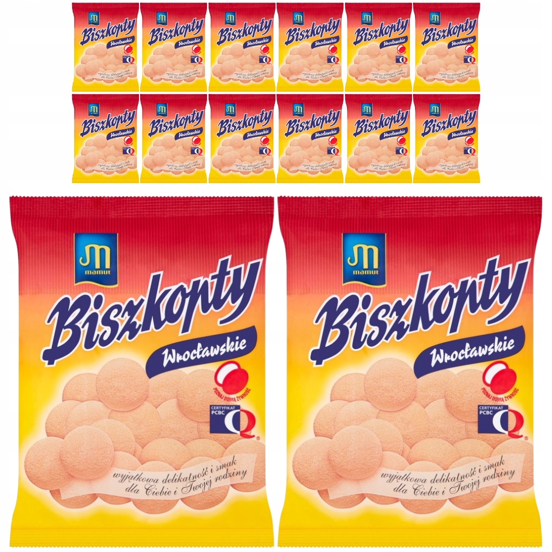 Levně Mamut Vratislavské piškoty 120 g x 14 kusů