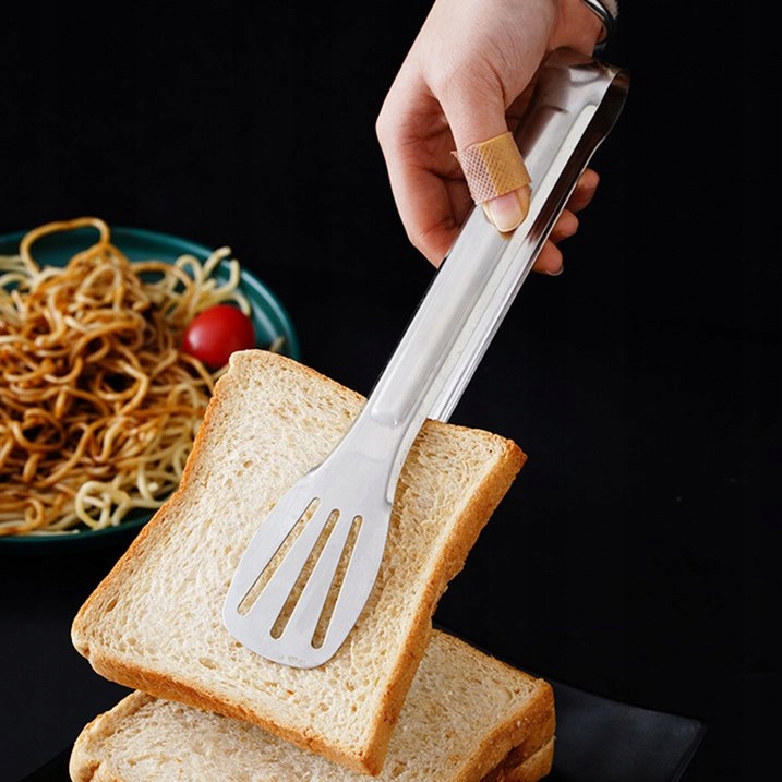 SZCZYPCE KUCHENNE METALOWE ŁAPKI DO GRILLA SAŁATEK MIĘSA STAL UNIWERSALNE Kolor inny