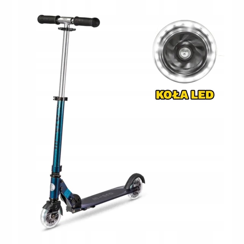 Hulajnoga Micro Sprite Led Pearl Green Purple SA0294