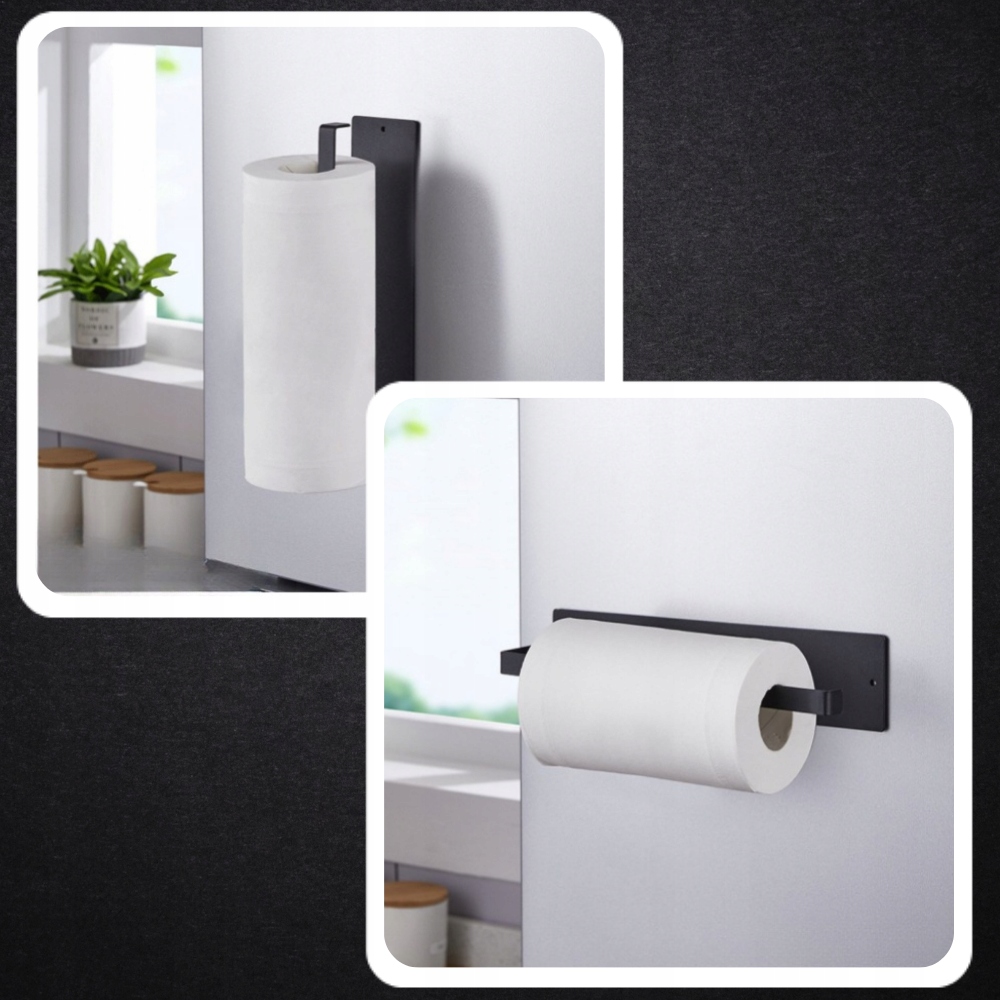 UCHWYT WIESZAK NA RĘCZNIK PAPIEROWY KUCHENNY LOFT Cechy dodatkowe mocowanie bezinwazyjne mocowanie inwazyjne