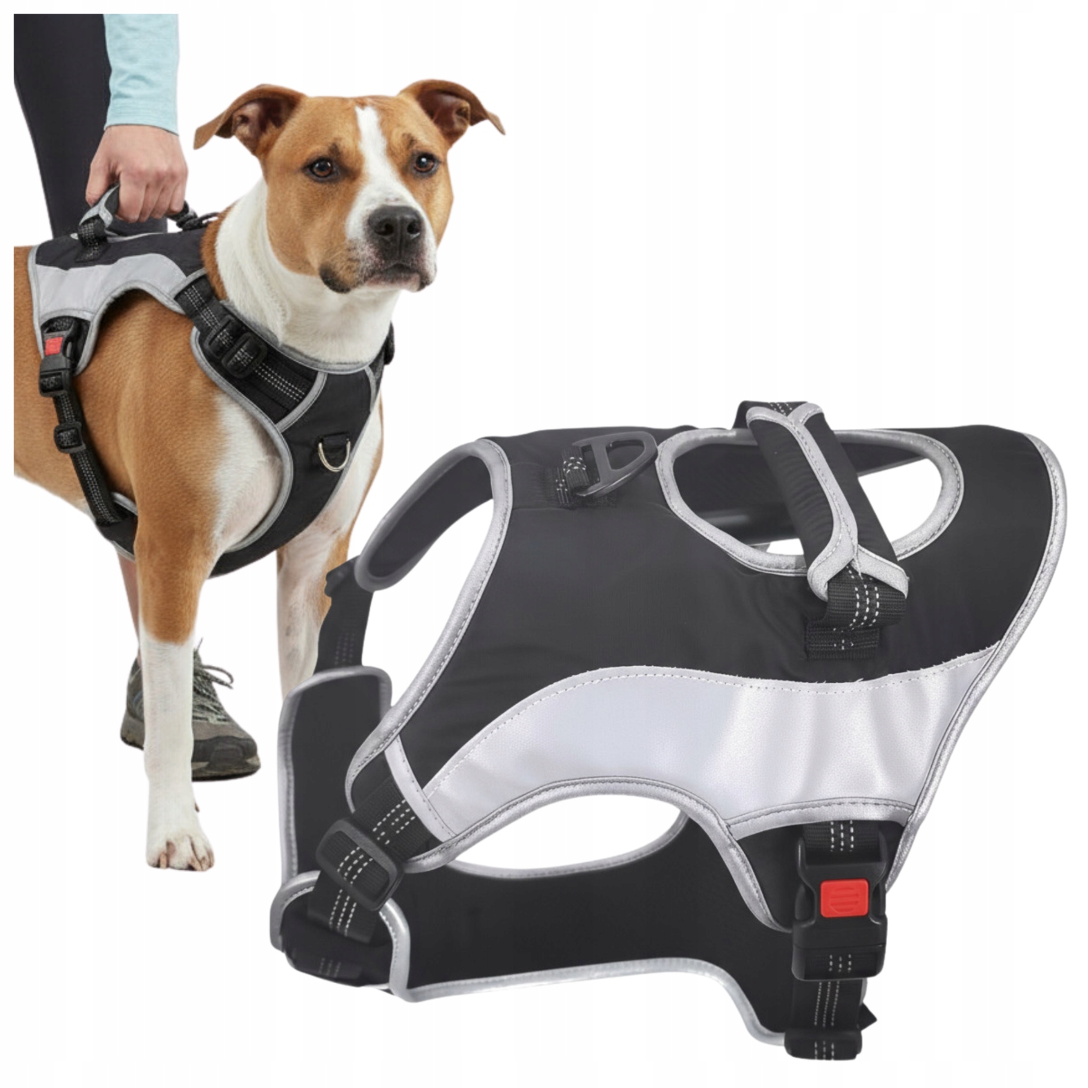 Levně Postroje pro psa nastavitelné, silné, reflexní, M guard, beztlakové, prémiové