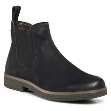 Tamaris 1-25310-25 805 navy kotníkové boty z zateplené kůže