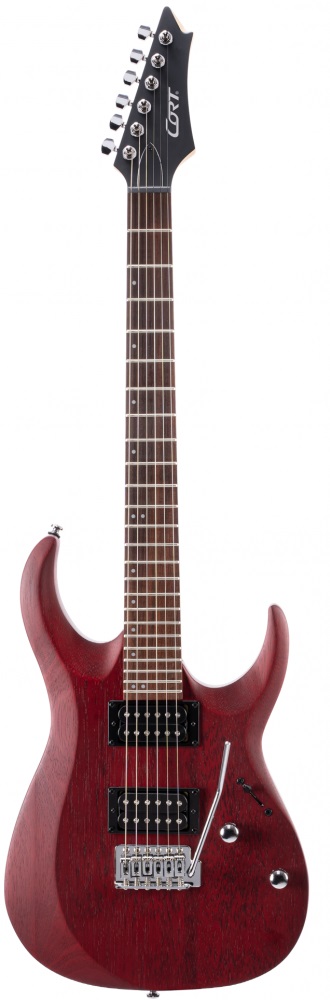 Cort X100 Opbc Open Pore Black Cherry Elektrická Kytara