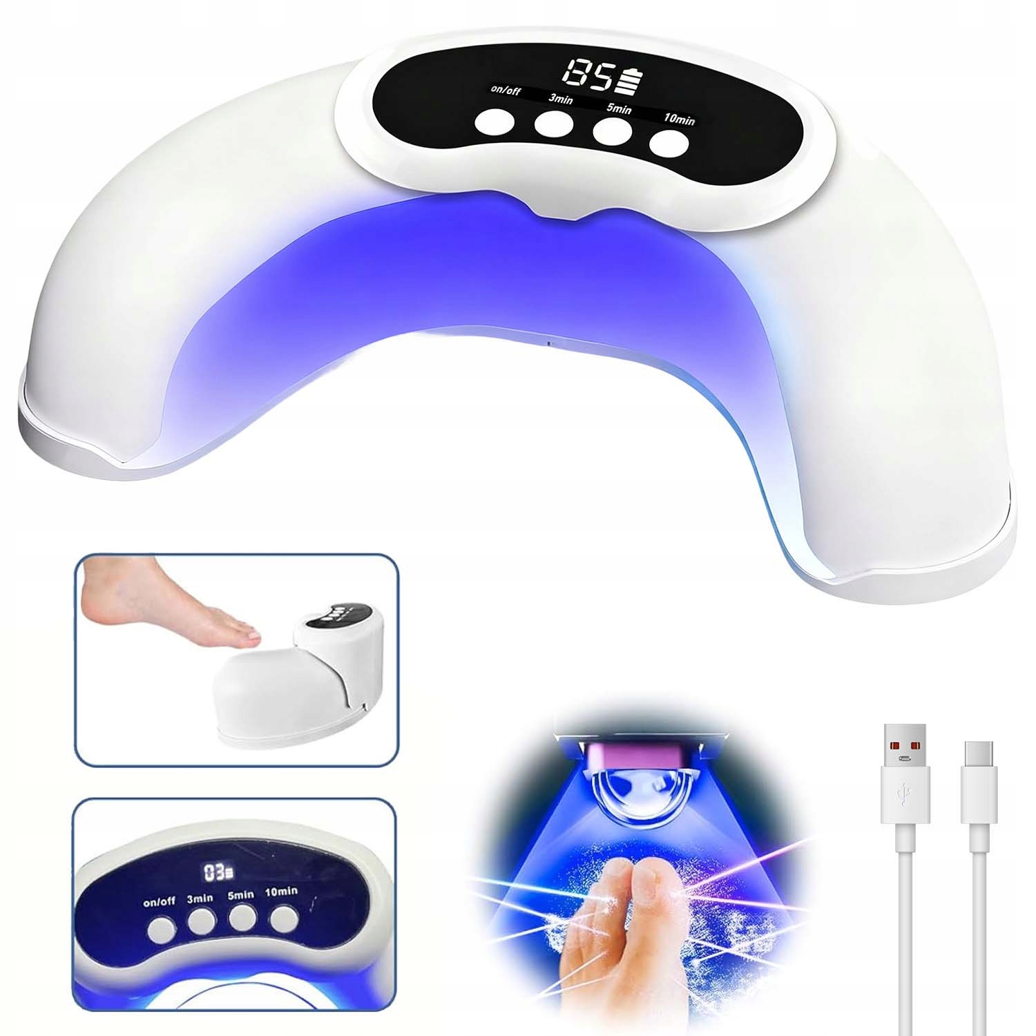 Zařízení S Modrým Světlem, Lampa Pro Odstranění Mykózy Nehtů Na Nohou