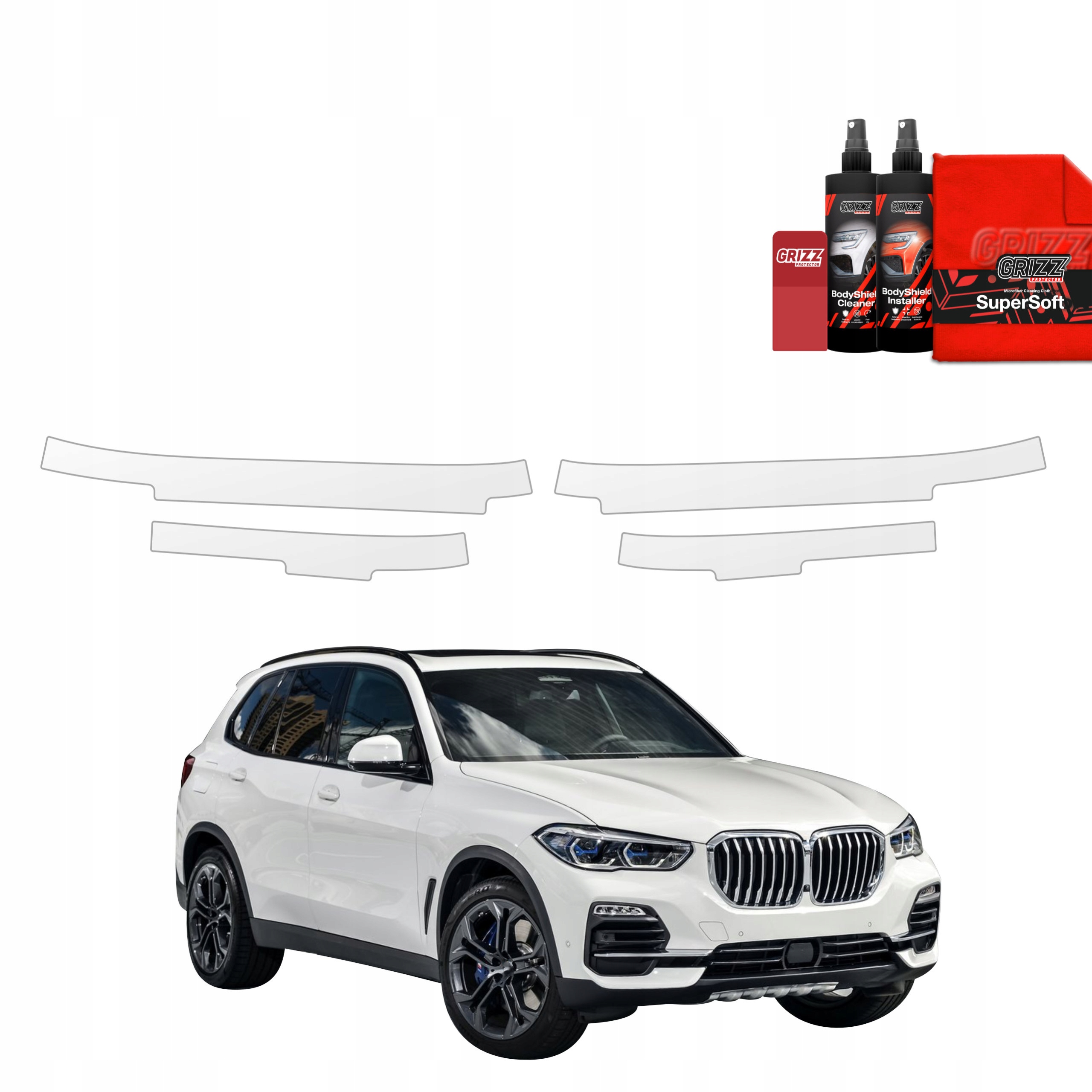 4v1 Fólie Ppf dýha na prahy pro Bmw X5 (2018-2023)