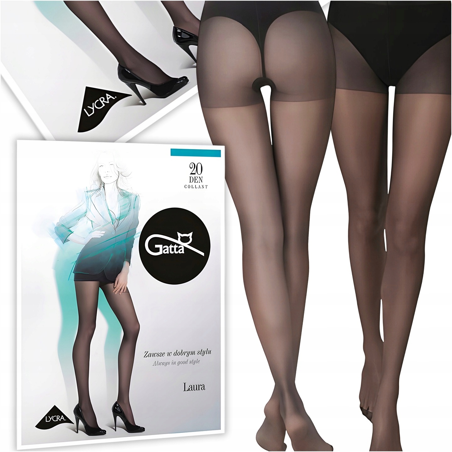 Punčocháče Gatta Laura Dámské Hladké Polomatné 20 Den Velikost 6