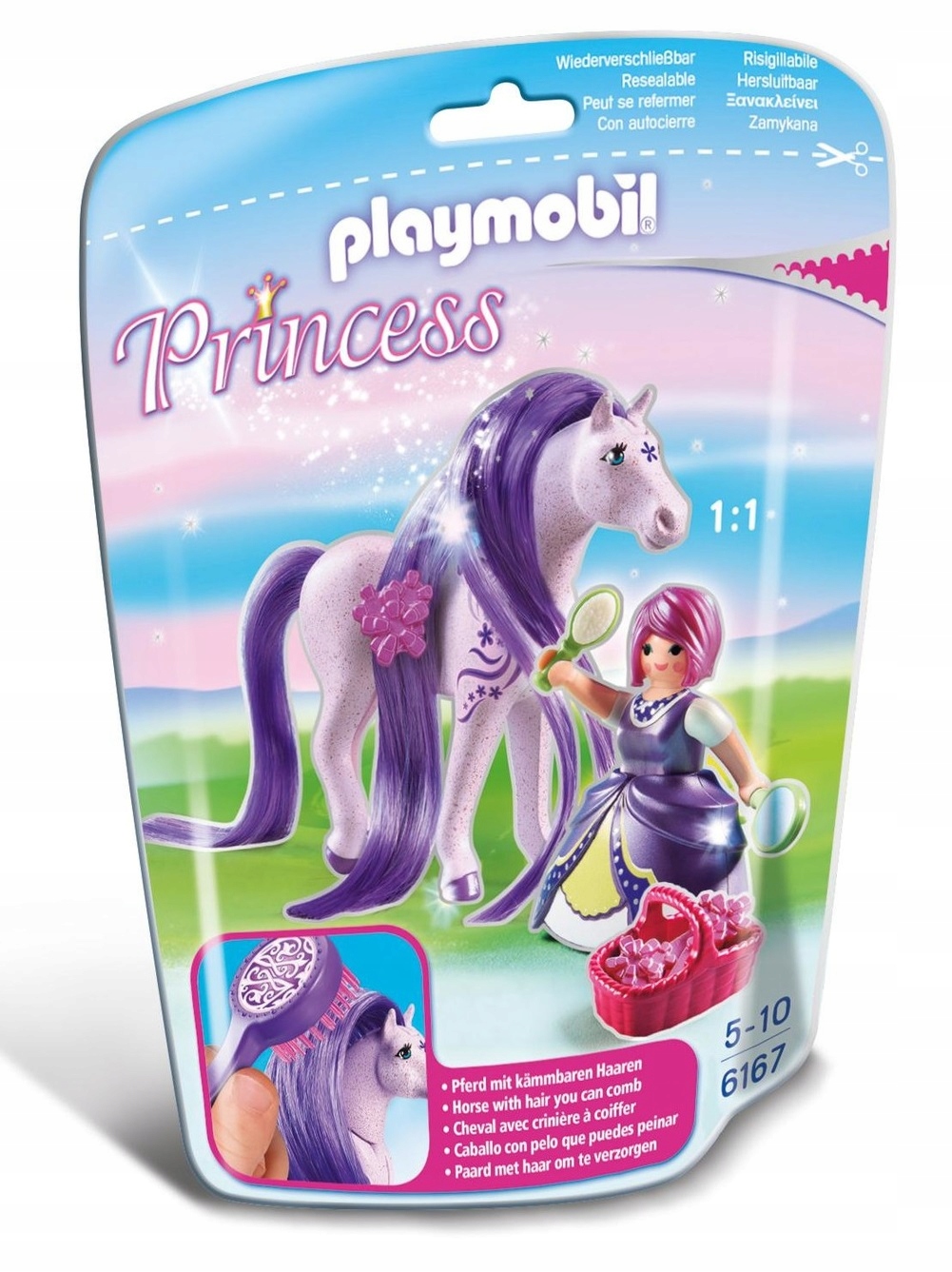 

Playmobil Princess 6167 Konik do czesania Viola