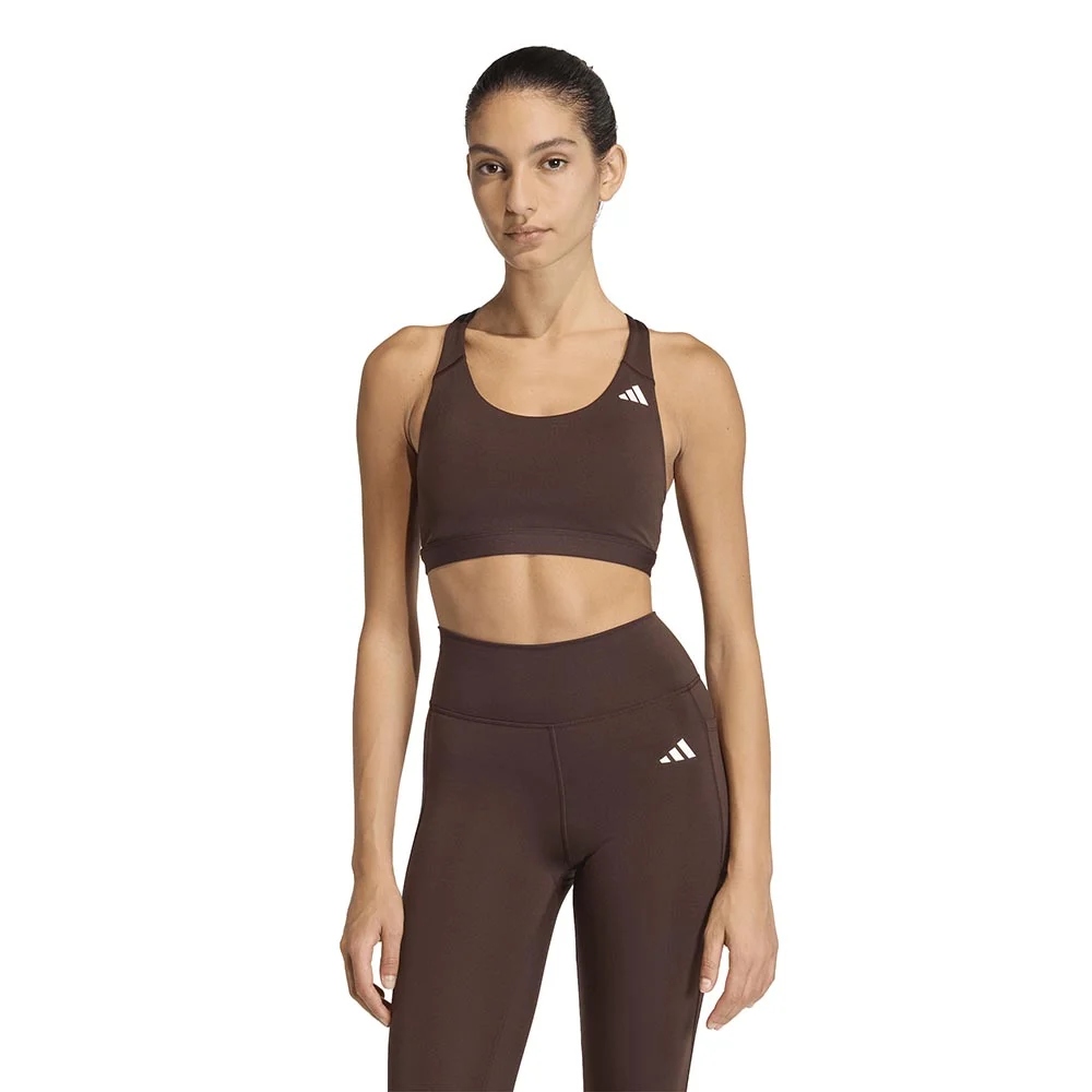 Biustonosz sportowy adidas Optime Brązowy KA4724 M